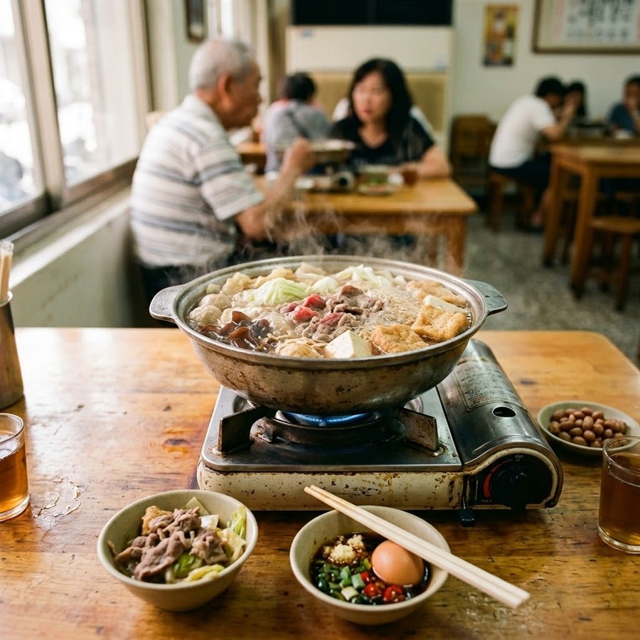 火鍋店的用餐場景